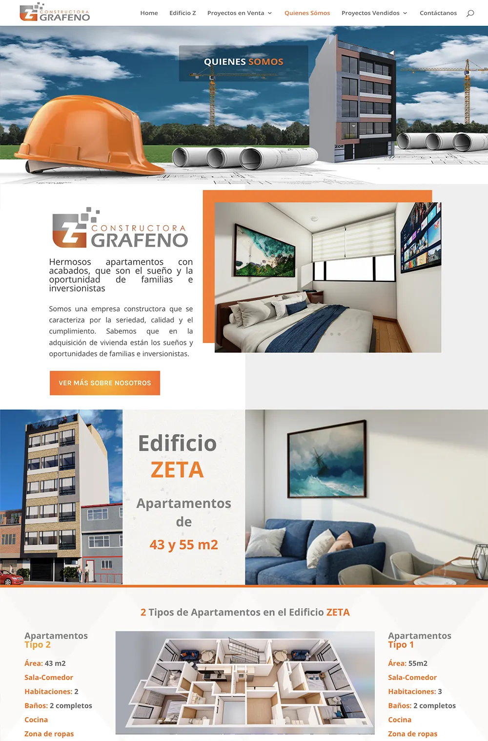 diseño de paginas para constructora