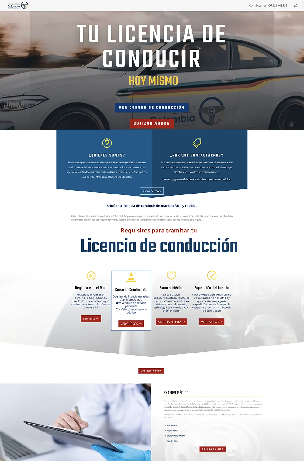 diseño de paginas paraescuelas de conduccion