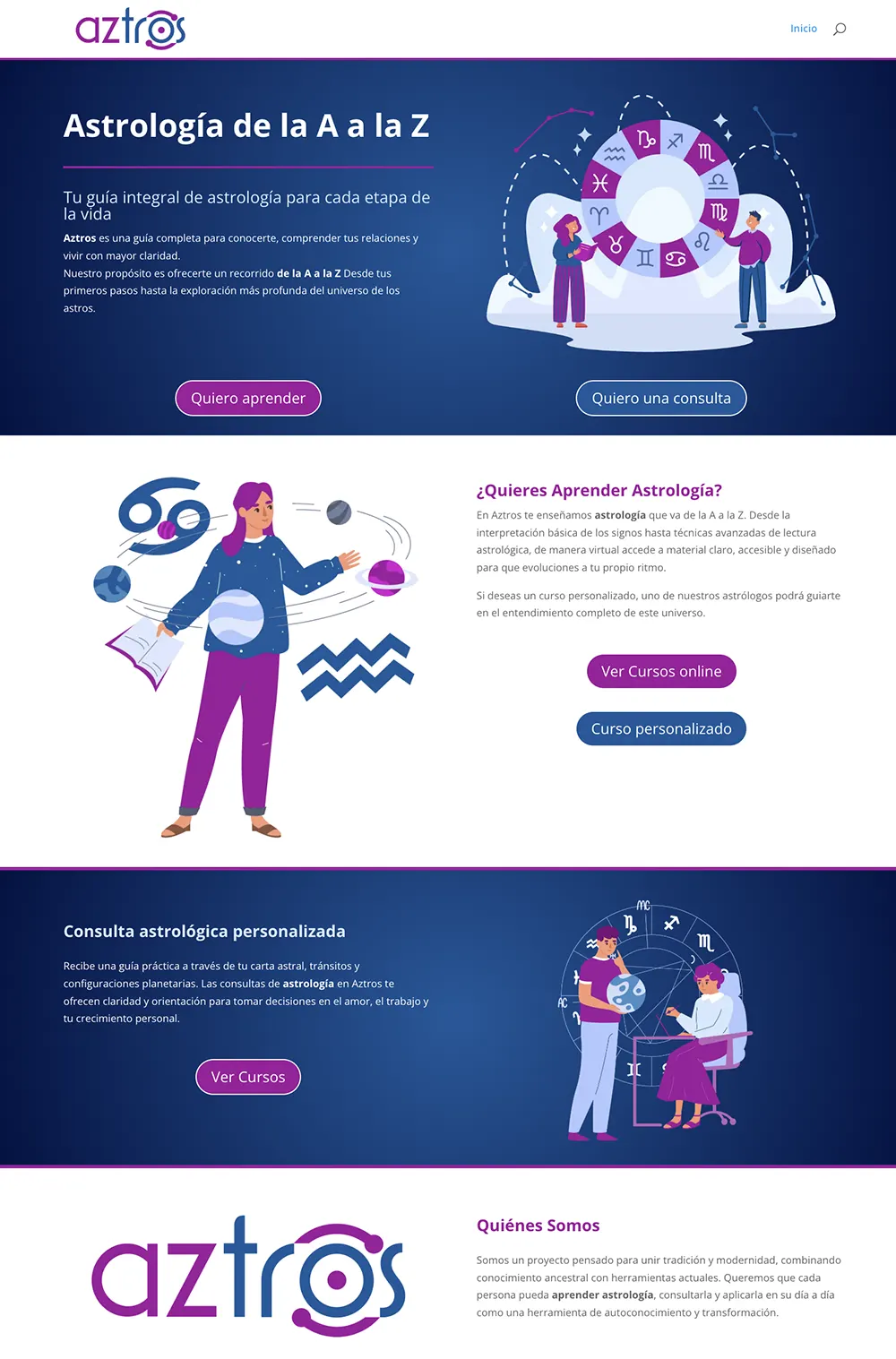 diseño de sitios web Astrología