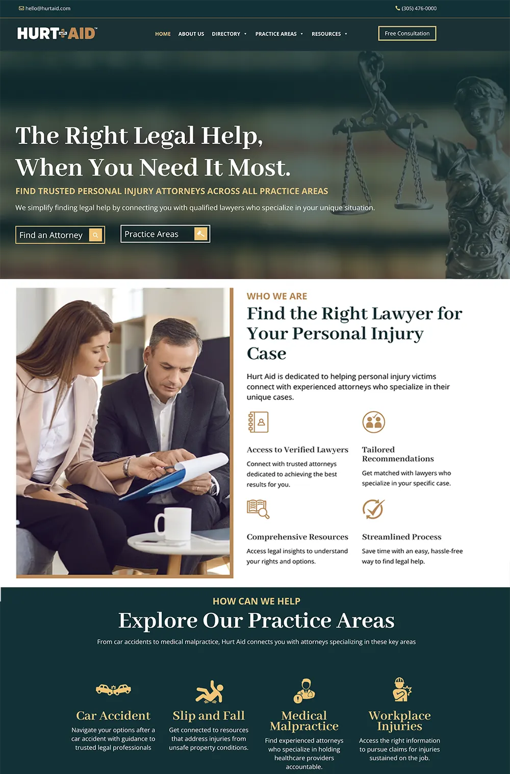 diseño de sitios web personal injury